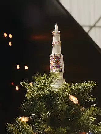 ALESSI | Cime de sapin de Noël VERTICO 24,3 cm Argent/Déco. | 